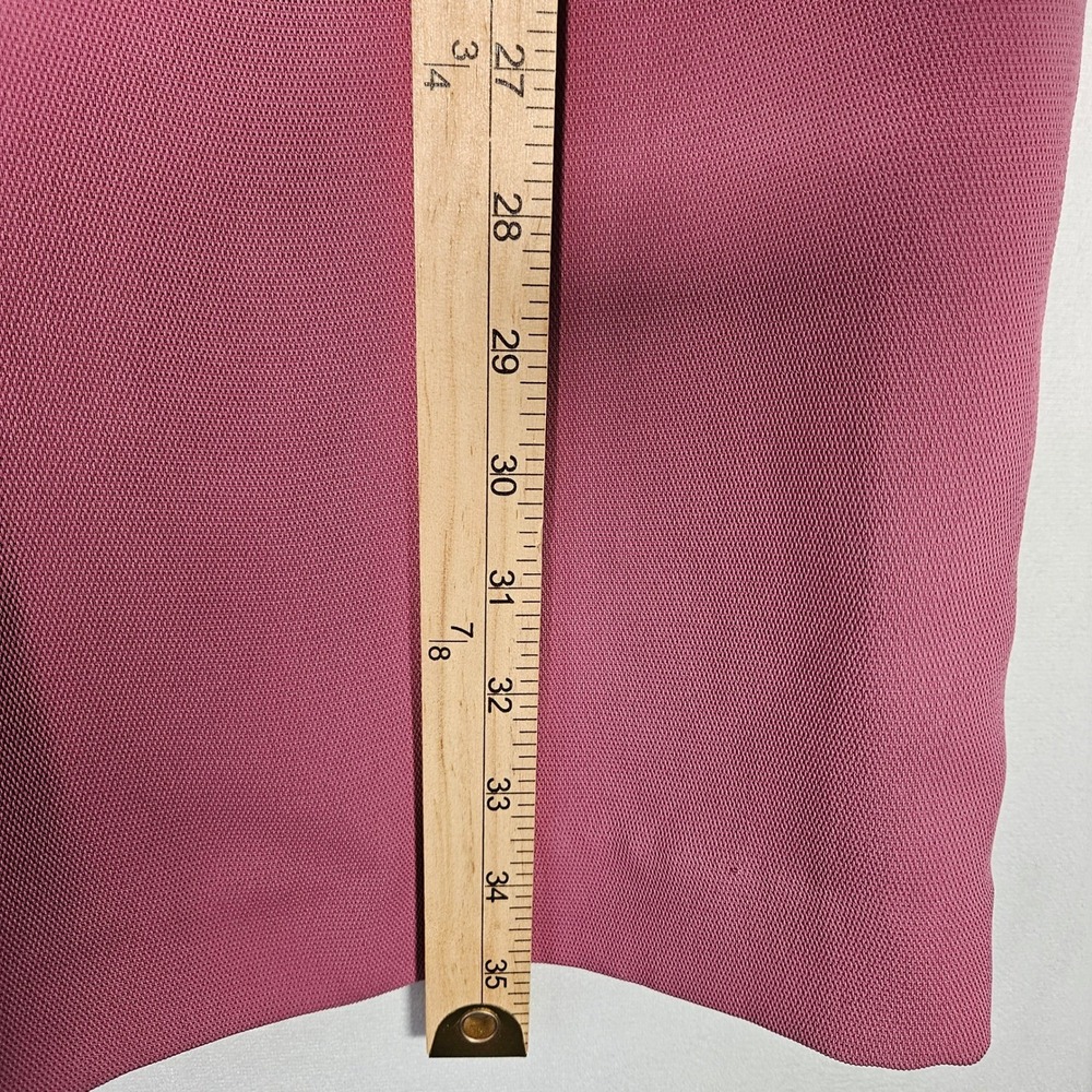 Vince Shift Dress Women M Pink Cuffed Sleeve Pockets Minimalist Chic Office Boho - Picture 8 of 14